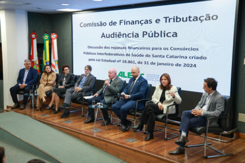 Ampliação dos recursos destinados aos consórcios interfederativos de saúde é tema de debate na Alesc