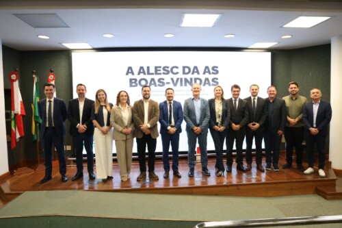 Novos deputados são recepcionados na Alesc